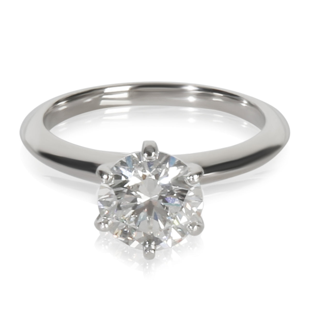 Tiffany & Co. 1.59 ct Round Brilliant Diamond Engagement Ring fv