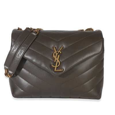 Saint Laurent Light Musk Quilted Calfskin Small Loulou Bag Handbag fv