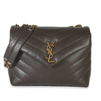 Saint Laurent Light Musk Quilted Calfskin Small Loulou Bag Handbag fv