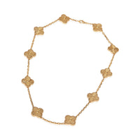 Van Cleef & Arpels Yellow Gold  Vintage Alhambra Necklace bv