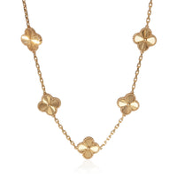 Van Cleef & Arpels Yellow Gold  Vintage Alhambra Necklace fv