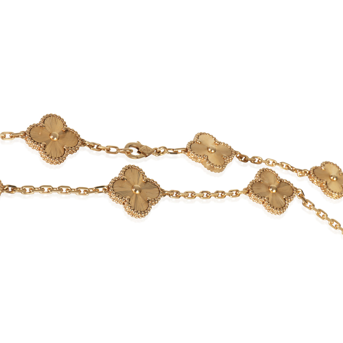 Van Cleef & Arpels Yellow Gold  Vintage Alhambra Necklace pv