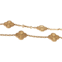 Van Cleef & Arpels Yellow Gold  Vintage Alhambra Necklace sv