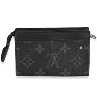 Louis Vuitton Black Monogram Eclipse Key Pouch Voyage bv