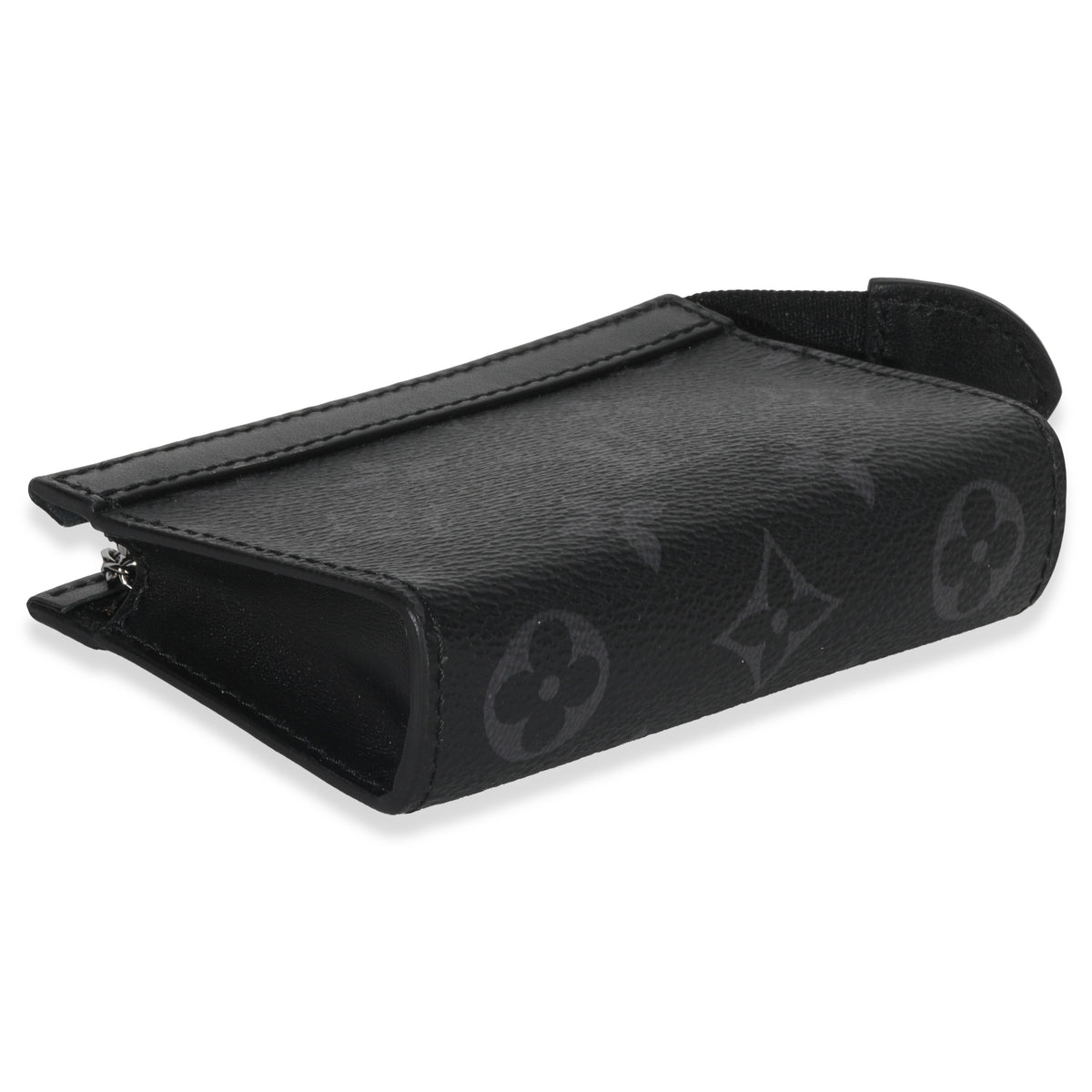 Louis Vuitton Black Monogram Eclipse Key Pouch Voyage clasp