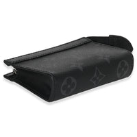 Louis Vuitton Black Monogram Eclipse Key Pouch Voyage clasp