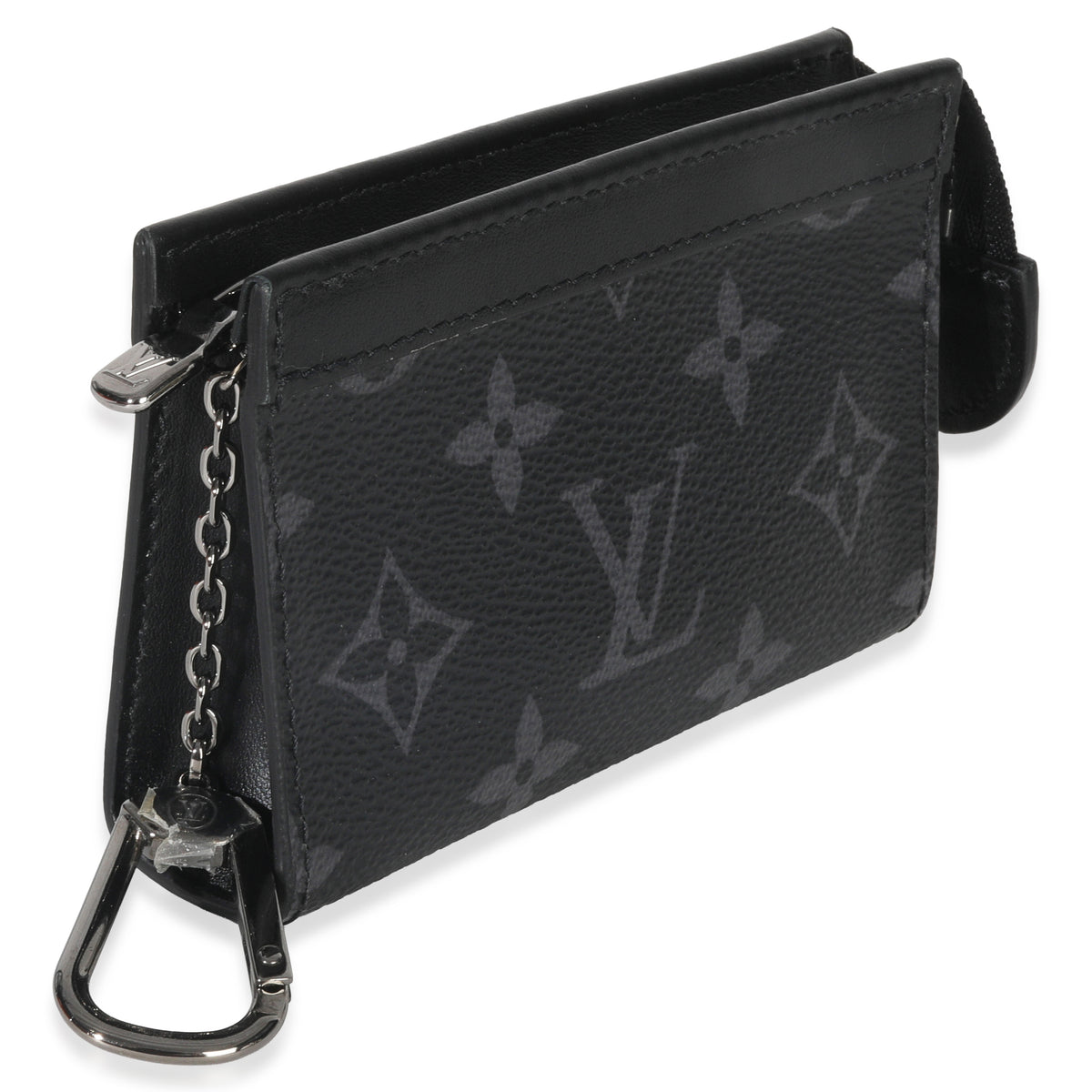 Louis Vuitton Black Monogram Eclipse Key Pouch Voyage pv