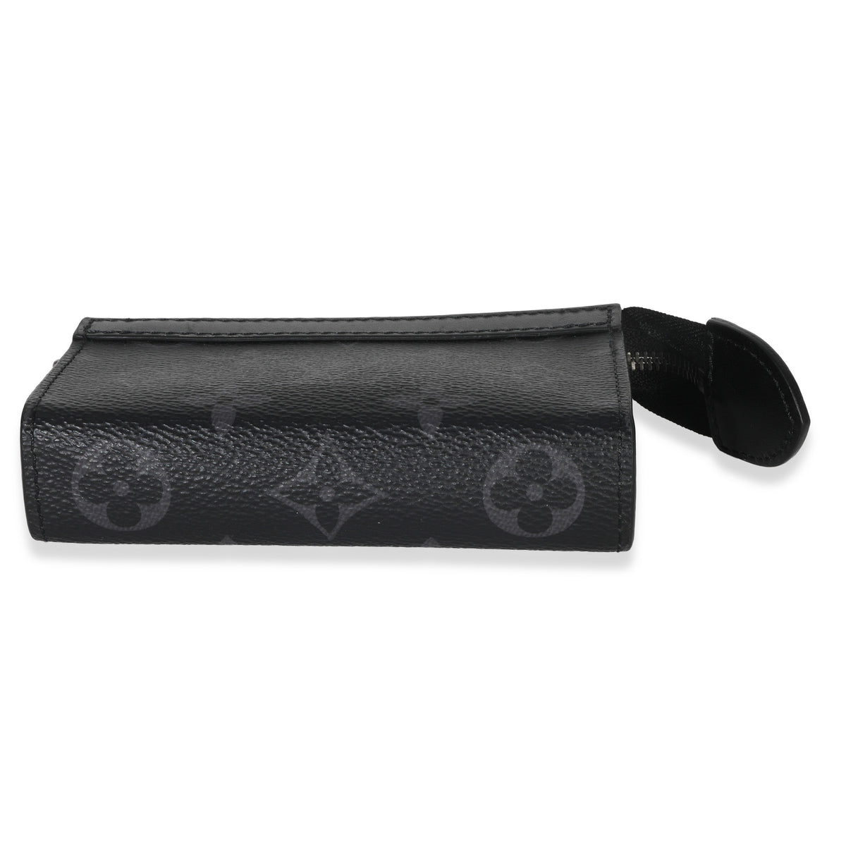Louis Vuitton Black Monogram Eclipse Key Pouch Voyage stamp