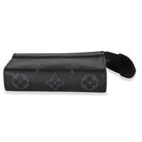 Louis Vuitton Black Monogram Eclipse Key Pouch Voyage stamp