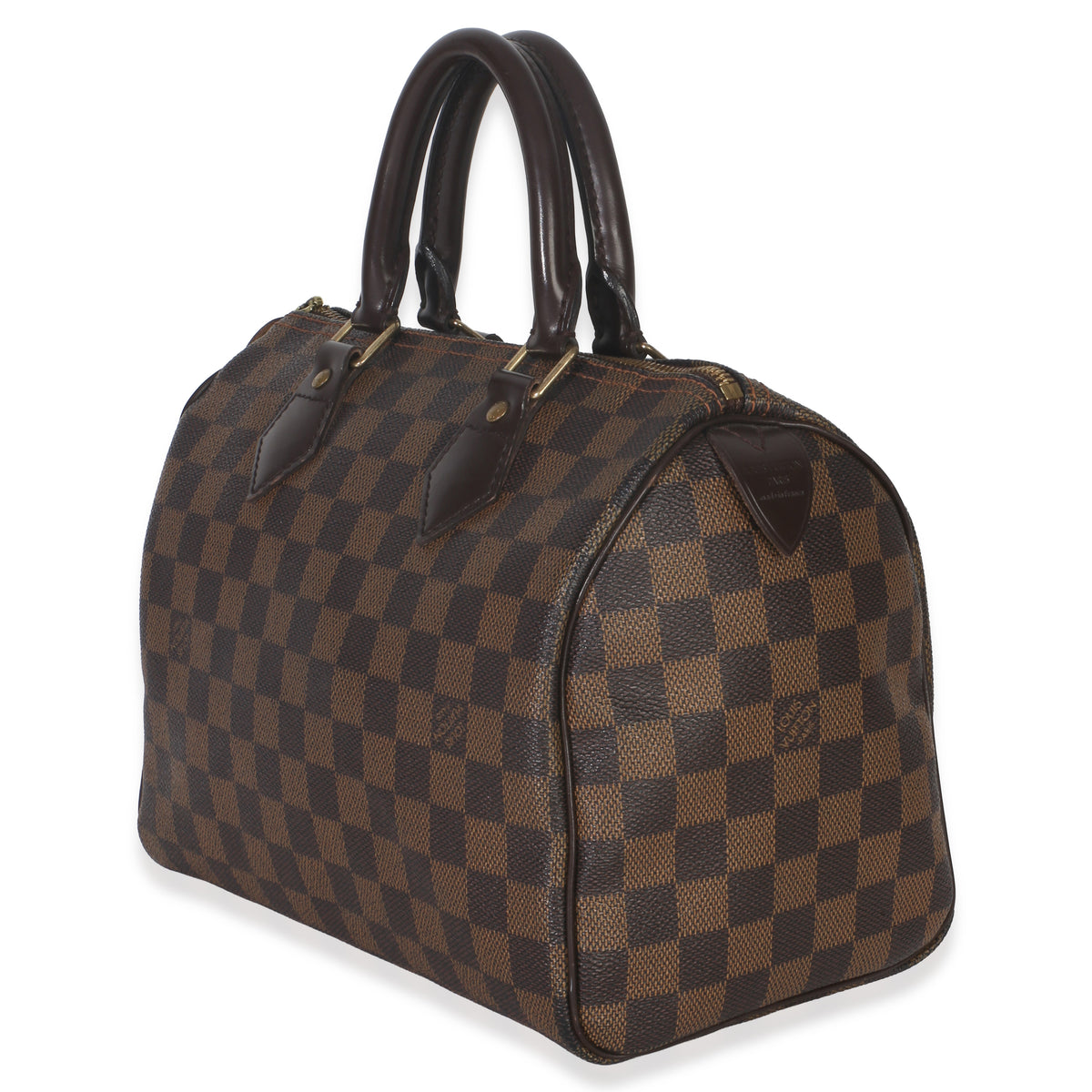 Louis Vuitton Damier Ebene Canvas Speedy 25 Handbag sv