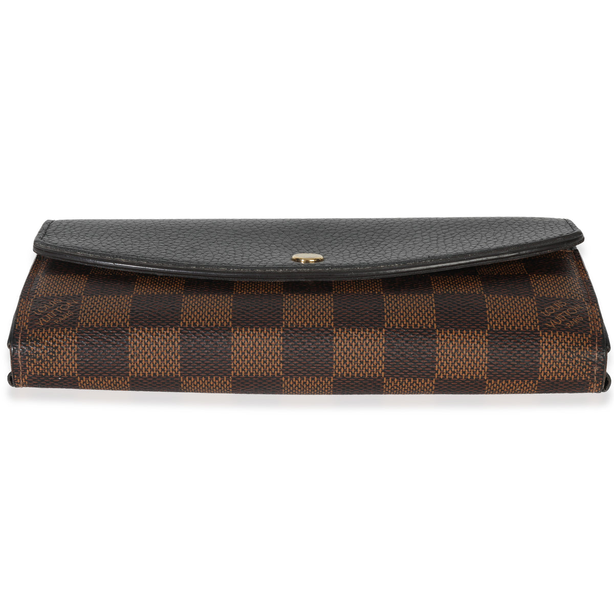 Louis Vuitton Black Damier Ebene Canvas Normandy Wallet Wallet stamp