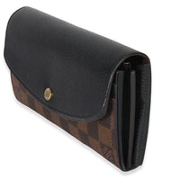 Louis Vuitton Black Damier Ebene Canvas Normandy Wallet Wallet sv