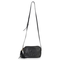 Gucci Black Pebbled Calfskin Small Soho Disco Crossbody Handbag ad1