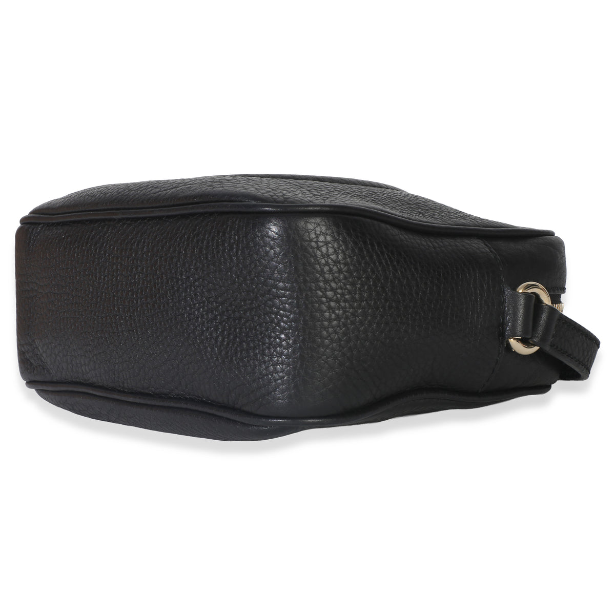 Gucci Black Pebbled Calfskin Small Soho Disco Crossbody Handbag clasp