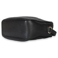 Gucci Black Pebbled Calfskin Small Soho Disco Crossbody Handbag clasp