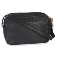 Gucci Black Pebbled Calfskin Small Soho Disco Crossbody Handbag stamp