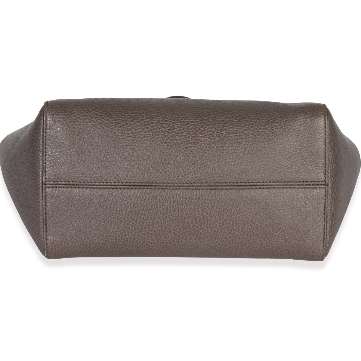 Gucci Pink Grey Pebbled Calfskin Medium Swing Tote Handbag stamp