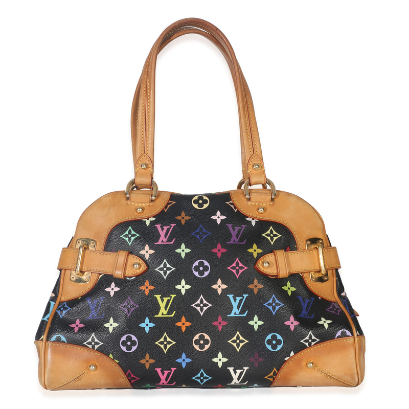Black Monogram Multicolor Canvas Claudia