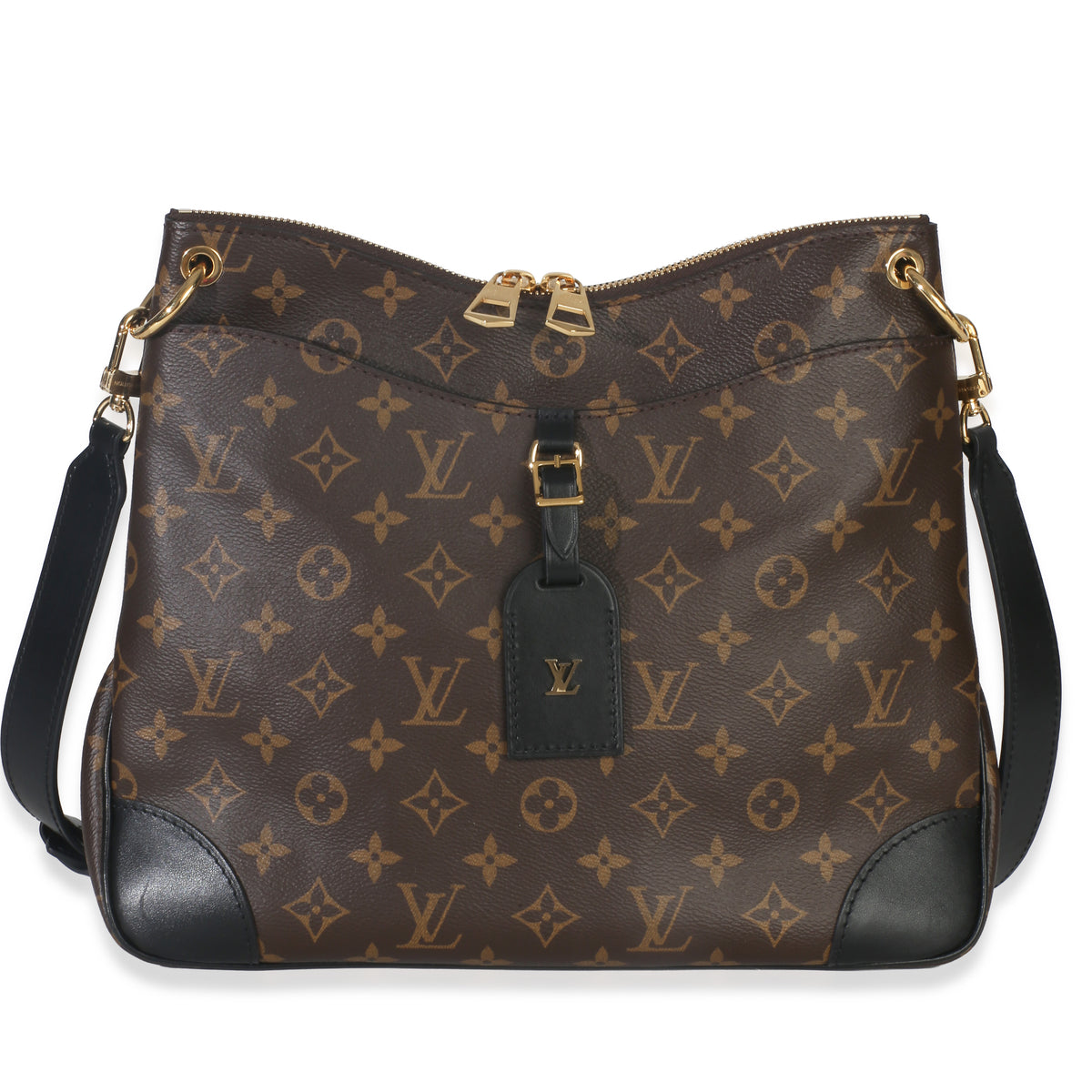 Black Monogram Canvas Odeon MM