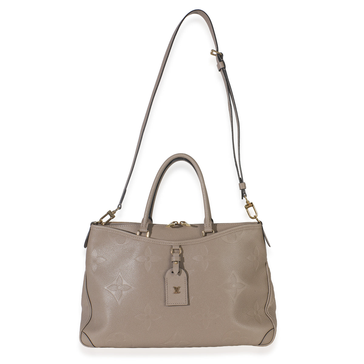 Louis Vuitton Tourterelle Monogram Empreinte Trianon MM Handbag av