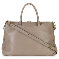 Louis Vuitton Tourterelle Monogram Empreinte Trianon MM Handbag bv