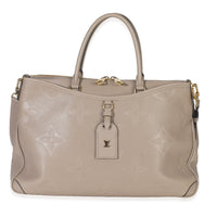 Louis Vuitton Tourterelle Monogram Empreinte Trianon MM Handbag fv