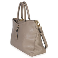 Louis Vuitton Tourterelle Monogram Empreinte Trianon MM Handbag sv