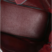 Hermès Rouge H Fjord Birkin 35 PHW Handbag av