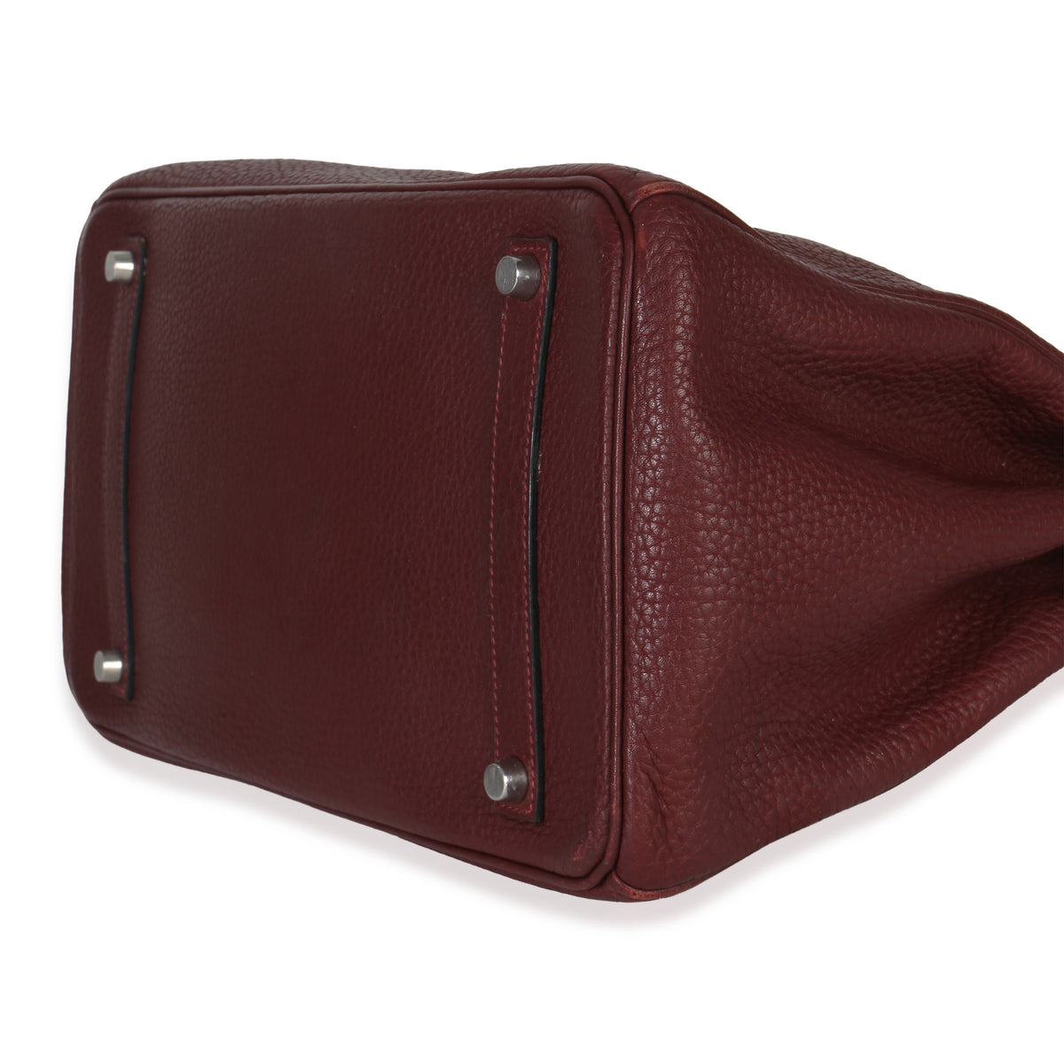 Hermès Rouge H Fjord Birkin 35 PHW Handbag box