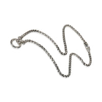 David Yurman Sterling Silver  Smooth Amulet Vehicle Box Necklace pv