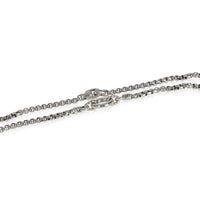 David Yurman Sterling Silver  Smooth Amulet Vehicle Box Necklace sv