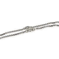 David Yurman Sterling Silver  Smooth Amulet Vehicle Box Necklace sv