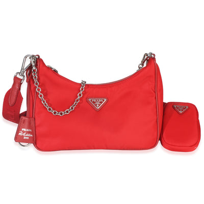 Prada Red Re Nylon Re Edition 2005 Bag Handbag fv