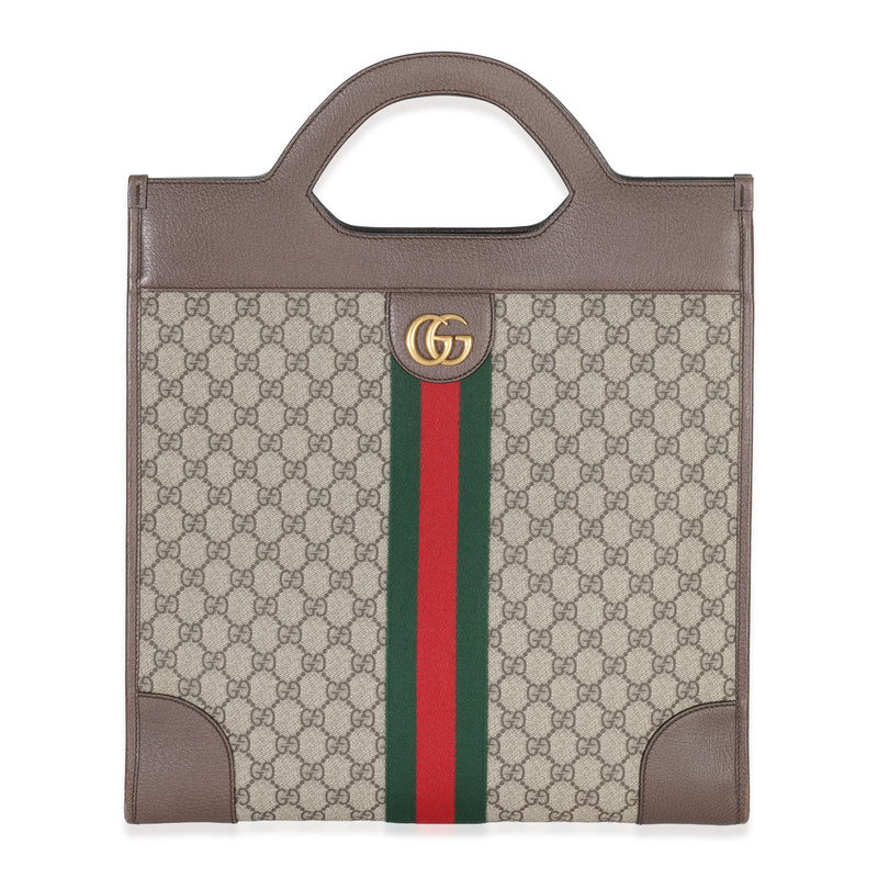 Gucci GG Supreme Beige Large Ophidia Tote Handbag id