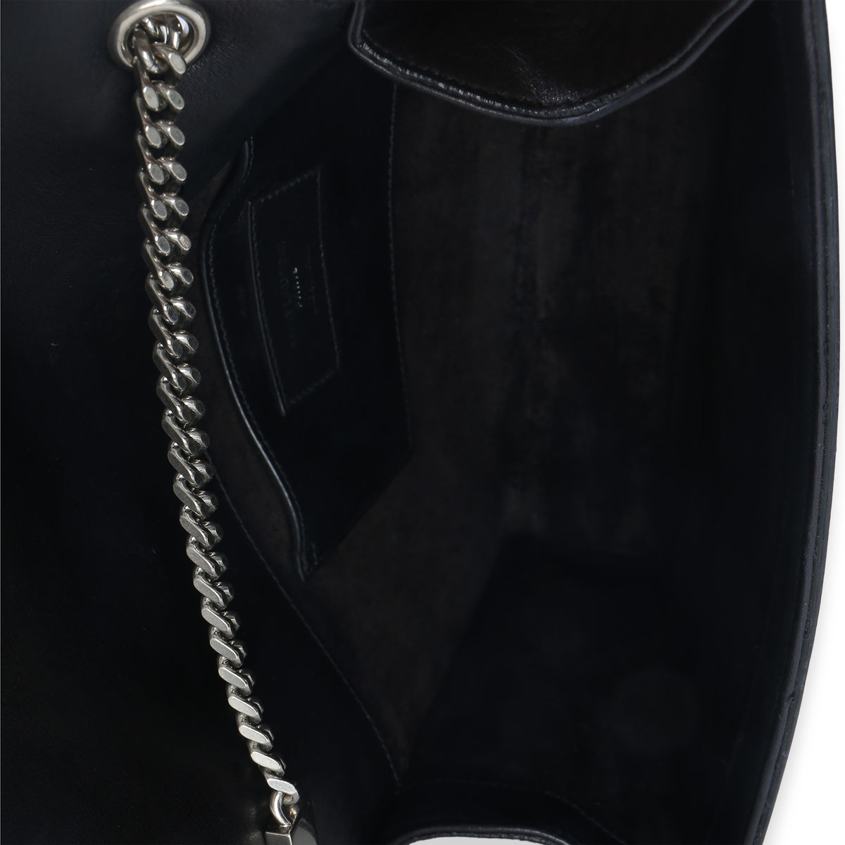 Saint Laurent Black Smooth Calfskin Studded Heart Medium Kate Chain Bag Handbag ad1