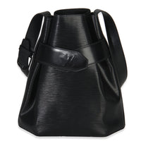 Louis Vuitton Vintage Black Epi Sac D'Epaule PM Handbag fv