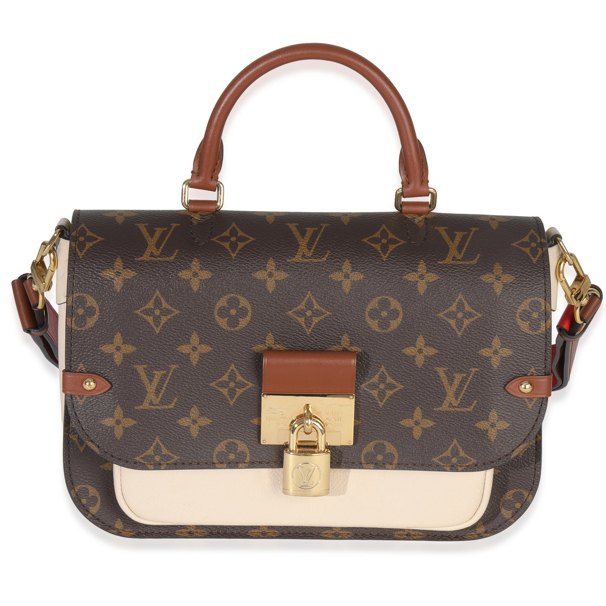 Louis Vuitton Beige Monogram Canvas Vaugirard Shoulder Bag Handbag fv