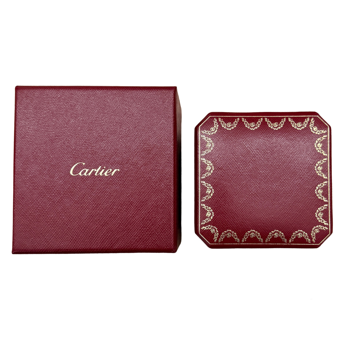 Cartier 3 Tone Gold  Classic Model Trinity Ring box