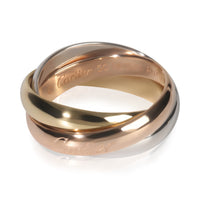 Cartier 3 Tone Gold  Classic Model Trinity Ring fv