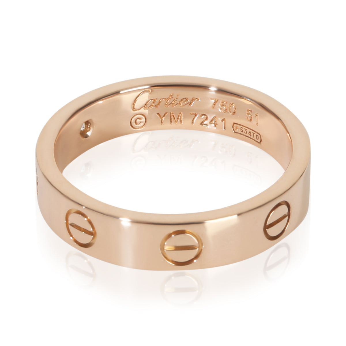 Cartier Rose Gold Diamond Small Model Love Ring fv
