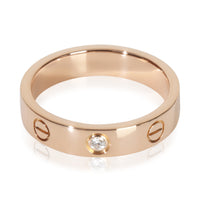 Cartier Rose Gold Diamond Small Model Love Ring pv
