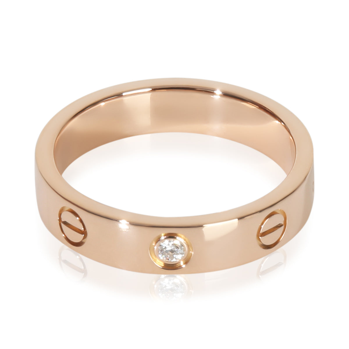 Cartier Rose Gold Diamond Small Model Love Ring pv