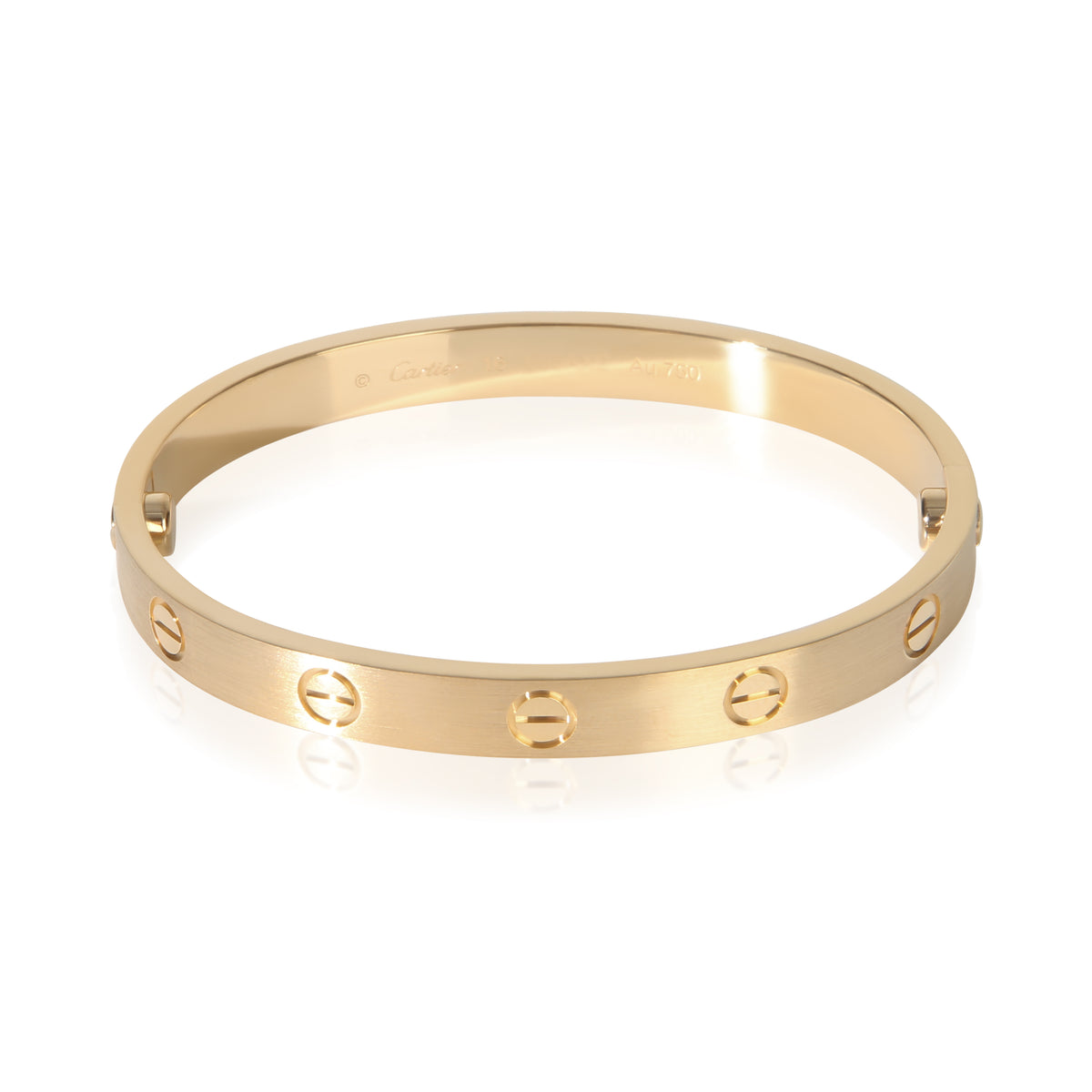 Cartier Yellow Gold  Brushed Finished Love Bracelet fv