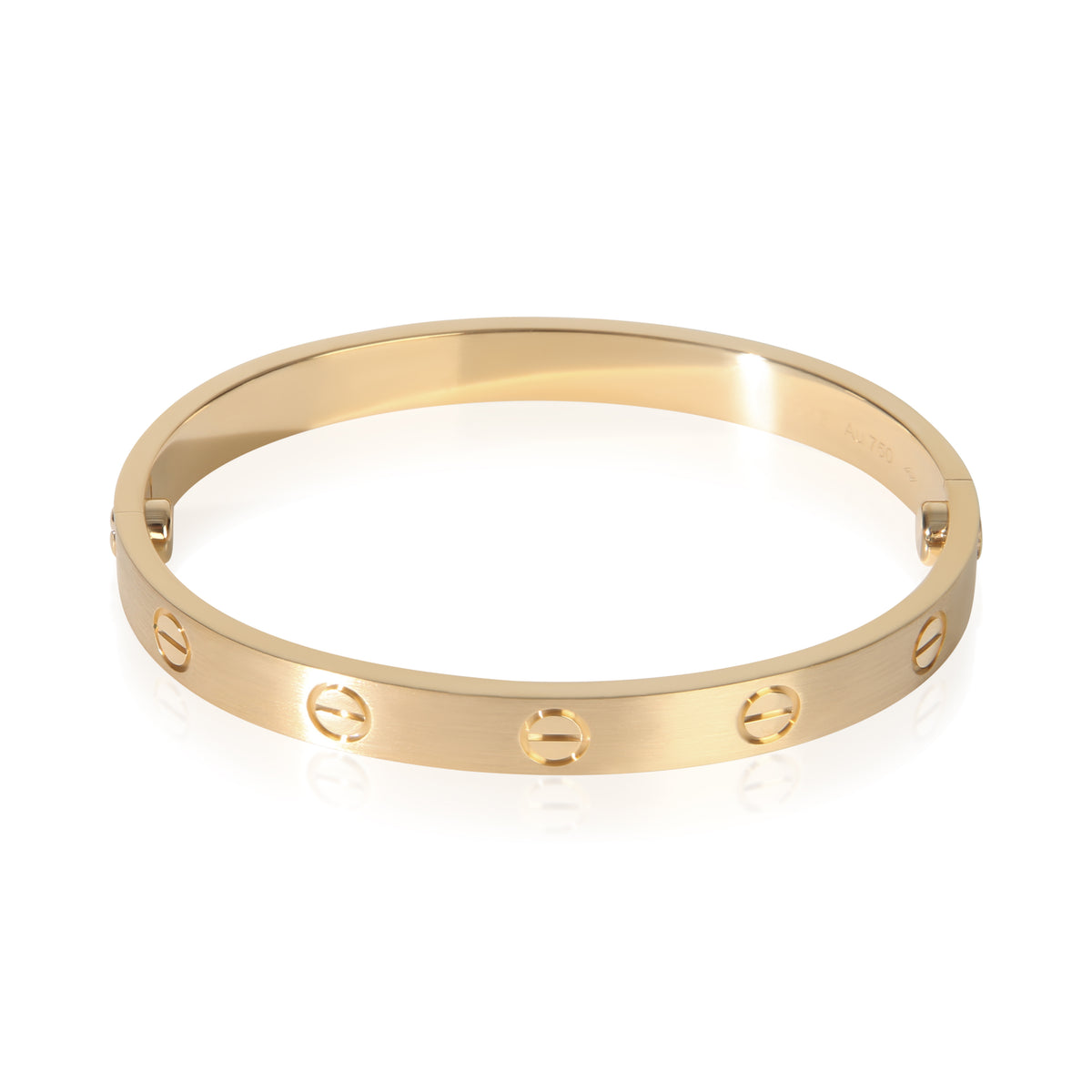 Cartier Yellow Gold  Brushed Finished Love Bracelet pv