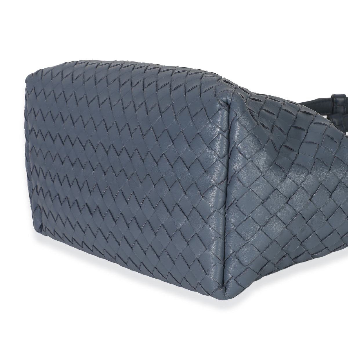Bottega Veneta Blue Nappa Intrecciato Small Garda Tote Handbag box