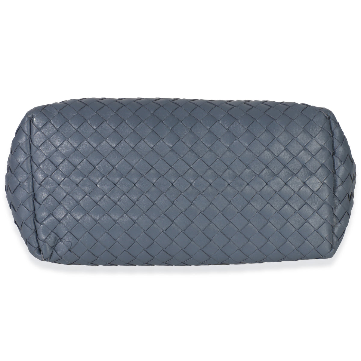Bottega Veneta Blue Nappa Intrecciato Small Garda Tote Handbag stamp