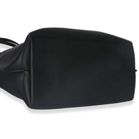 Louis Vuitton Black Grained Calfskin Lockme Cabas Tote Handbag clasp