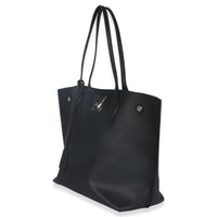 Louis Vuitton Black Grained Calfskin Lockme Cabas Tote Handbag sv