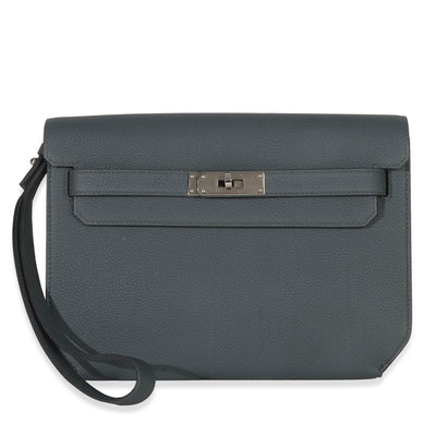 Hermès Bleu Orange Togo Kelly Depeche 25 PHW Handbag id