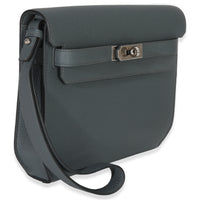 Hermès Bleu Orage Togo Kelly Depeches 25 PHW Handbag pv